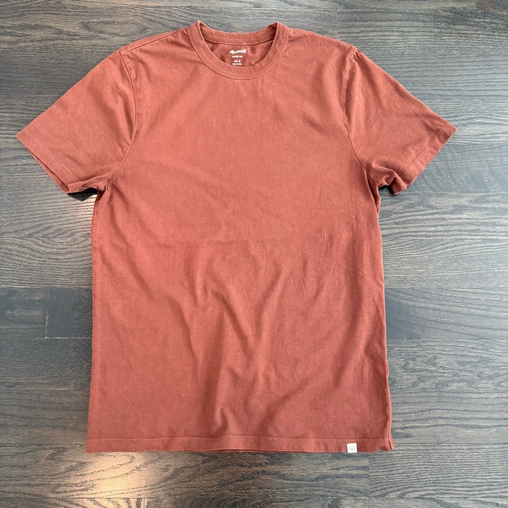 Madewell Short Sleeve Tee in Rusty Terracotta